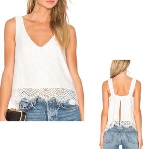 Winston Lace Open Back Top